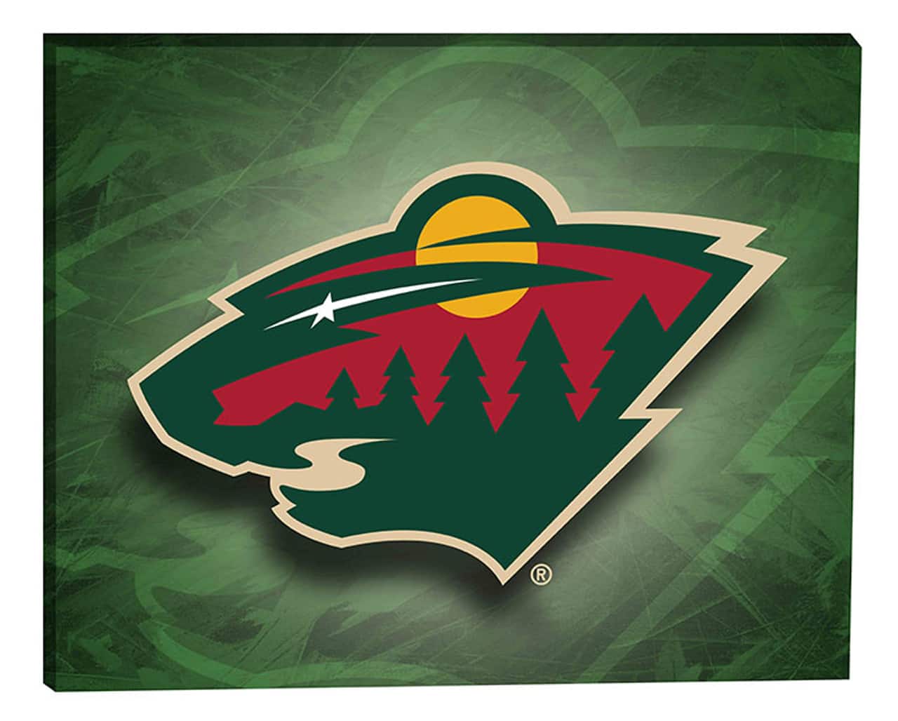 Minnesota Wild 16" x 20" Canvas Logo 20" x 16"